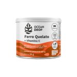 Ferro Quelato Vitamina C 60 Capsulas Disposicao Ocean Drop