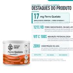 Ferro Quelato Vitamina C 60 Capsulas Disposicao Ocean Drop