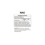 NAC 500mg 120 Capsulas N Acetil L Cisteina Ocean Drop