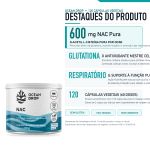 NAC 500mg 120 Capsulas N Acetil L Cisteina Ocean Drop