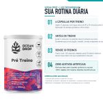 Pre Treino 820mg 120 Capsulas Foco e Energia Ocean Drop