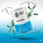 Spirulina 400mg 240 Capsulas Microalga Pura Ocean Drop