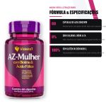Multivitamínico AZ Mulher 100% IDR 60Caps Videira 7
