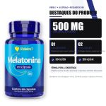 Melatonina Videira7 60 Cápsulas 500mg Regulador Sono Natural
