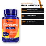 Cúrcuma com Dimalato 500mg 60Caps Videira7