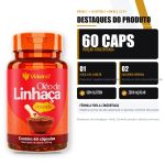 Óleo de Linhaça Dourada 60Caps Videira 7