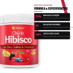 Chá de Hibisco C/Vitaminas Sabor Frutas Vermelhas 200g Videira 7