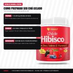 Chá de Hibisco C/Vitaminas Sabor Frutas Vermelhas 200g Videira 7