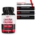 Cafeina e Taurina 60 Capsulas V7 Energy