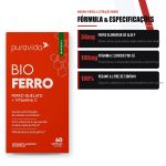Bio Ferro Quelato Alta Absorcao 60 Capsulas Puravida