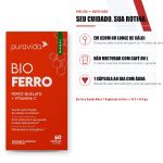 Bio Ferro Quelato Alta Absorcao 60 Capsulas Puravida