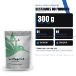 Glutamina 100% Pura Importada em Po 300g Puravida