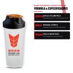 Coqueteleira 600ml New Millen Shaker para Whey Suplementos