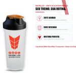 Coqueteleira 600ml New Millen Shaker para Whey Suplementos