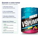 Pre Treino V9 Pump 300g Beta Alanina Shark Pro