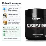 Creatine 100% Pura Monohidratada 300g Black Skull