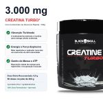 Creatina Turbo 300g com Maltodextrina Black Skull