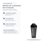 Coqueteleira Shaker Fume 800ml Livre BPA Dux Nutrition
