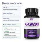 L Arginina 550mg 60 Capsulas Oxido Nitrico V7 Energy