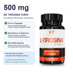 L Tirosina 500mg 60 Capsulas Foco e Energia V7 Energy