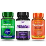 Kit Colageno Tipo II Dimalato Arginina Vitamina C Videira7