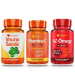 Kit Imunosaude Vitamina C Multivitaminico AZ Omega Videira7
