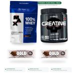 Kit Whey Max Titanium Creatina Black Skull 2 Barras Bold