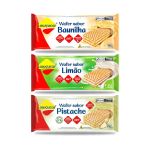 Kit 3 Wafer Diet Baunilha Limao Pistache 115g Lowcucar
