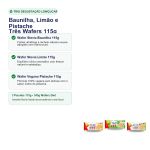 Kit 3 Wafer Diet Baunilha Limao Pistache 115g Lowcucar