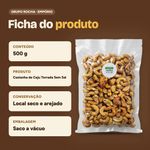 Castanha de Caju Torrada Sem Sal Rocha Saúde