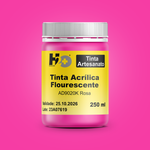AD9020K Tinta Acrílica Fluorescente Rosa Pote 250ml