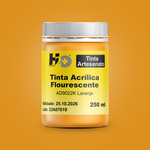 AD9022K Tinta Acrílica Fluorescente Laranja Pote 250ml