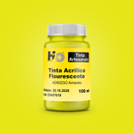 AD9023O Tinta Acrílica Fluorescente Amarelo Pote 100ml