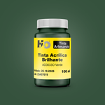 AD3033O Tinta Acrílica Brilhante Verde Pote 100ml