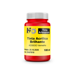 AD3003O Tinta Acrílica Brilhante Vermelha Pote 100ml