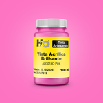AD3013O Tinta Acrílica Brilhante Rosa Pote 100ml