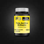 AD3002O Tinta Acrílica Brilhante Preta Pote 100ml