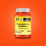 AD3005O Tinta Acrílica Brilhante Laranja Pote 100ml
