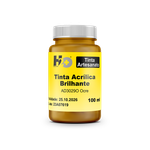 AD3029O Tinta Acrílica Brilhante Amarelo Ocre Pote 100ml