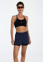 SHORT DUPLO FEMININO RECORTE LATERAL TRACE 