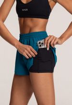 SHORT DUPLO FEMININO WET 