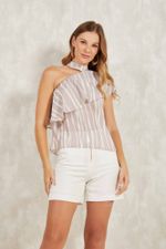 BLUSA CHOCKER MANGA NULA