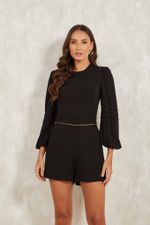 BLUSA CROPPED MANGAS LONGAS