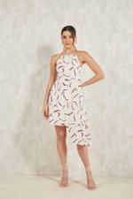 VESTIDO CURTO COM SOBREPOSICAO