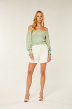 BLUSA OMBRO A OMBRO MG. LONGA