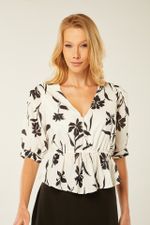 BLUSA BABADO ESTAMPADA