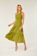VESTIDO MIDI UM OMBRO SO