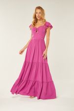 VESTIDO LONGO DETALHE BUSTO