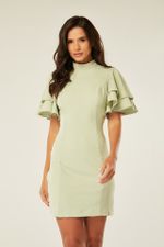 VESTIDO TUBINHO GOLA ALTA