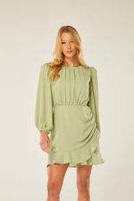 VESTIDO CURTO MANGA LONGA